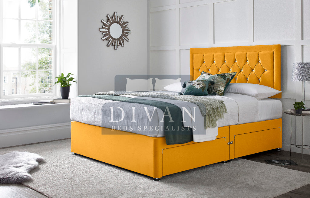 PRINCESS DIVAN BED WITH HEADBOARD AND MATTRESS