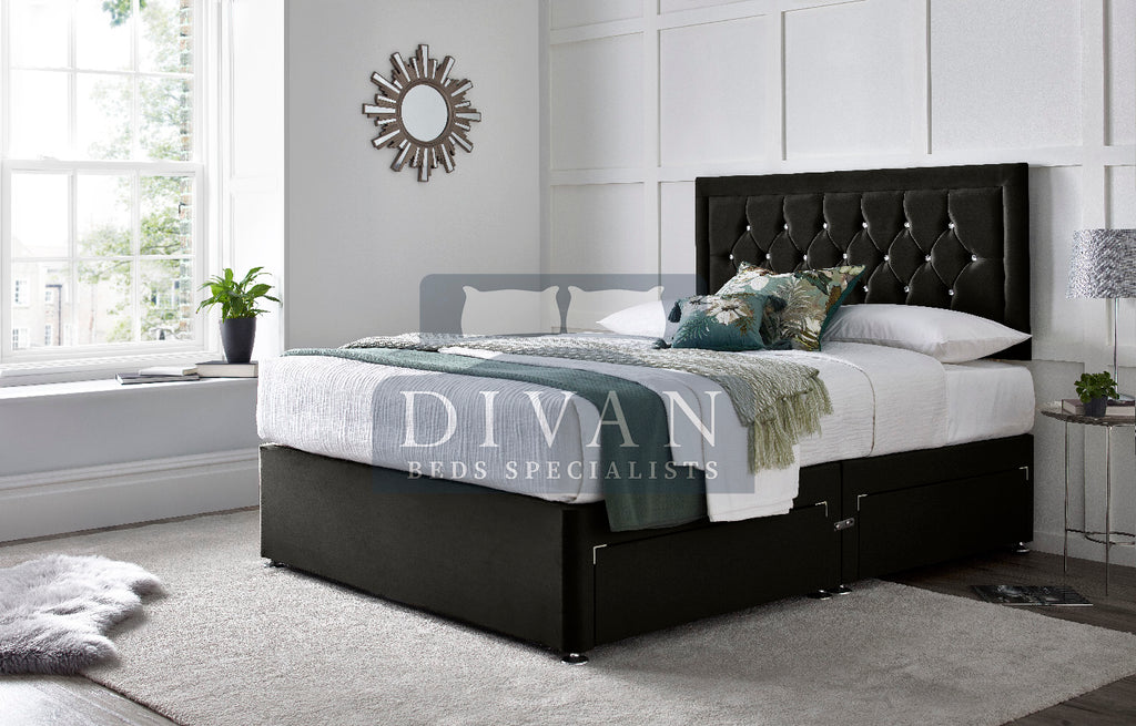 PRINCESS DIVAN BED WITH HEADBOARD AND MATTRESS