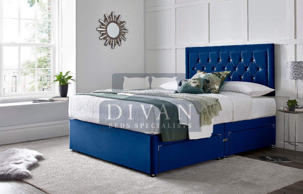 PRINCESS DIVAN BED WITH HEADBOARD AND MATTRESS