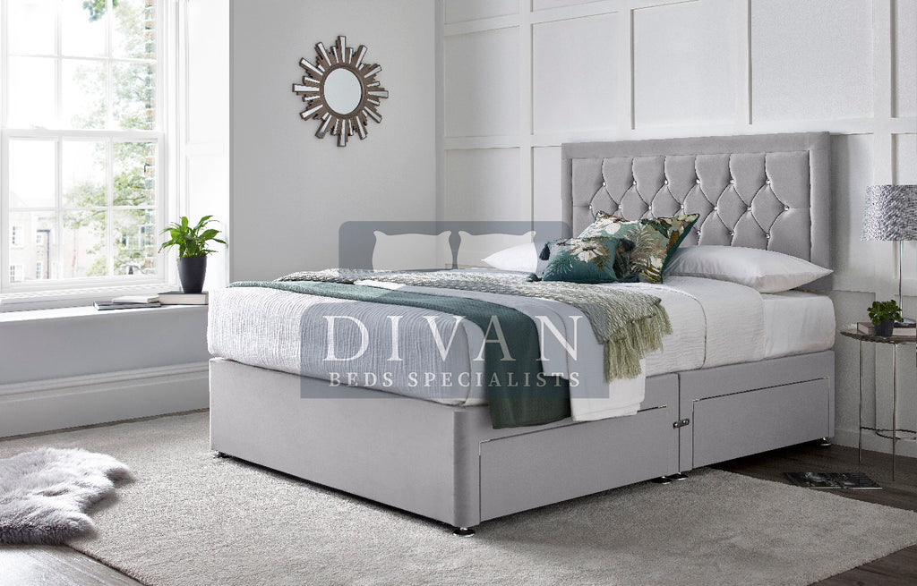 PRINCESS DIVAN BED WITH HEADBOARD AND MATTRESS