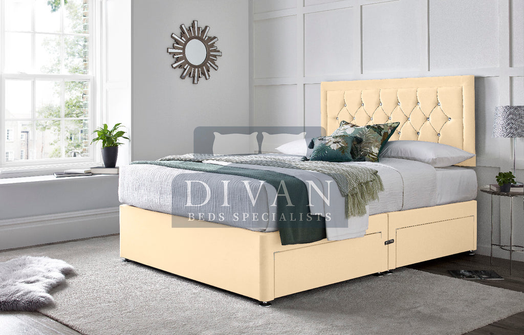 PRINCESS DIVAN BED WITH HEADBOARD AND MATTRESS