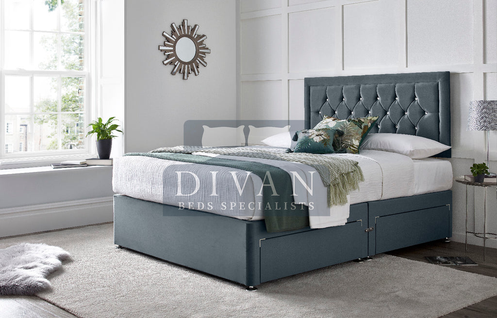 PRINCESS DIVAN BED WITH HEADBOARD AND MATTRESS