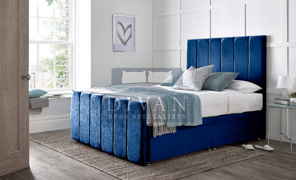 SARA DIVAN OTTOMAN SIDE LIFT WITH HEADBOARD & FOOTBOARD