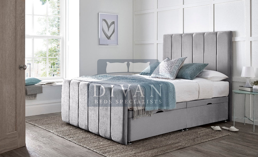 SARA DIVAN OTTOMAN SIDE LIFT WITH HEADBOARD & FOOTBOARD