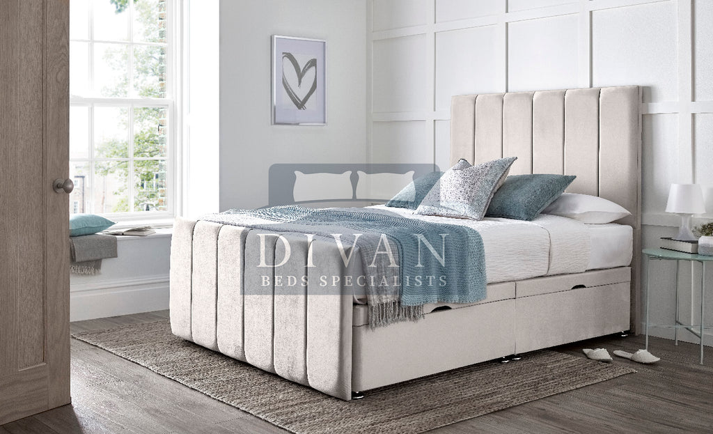 SARA DIVAN OTTOMAN SIDE LIFT WITH HEADBOARD & FOOTBOARD