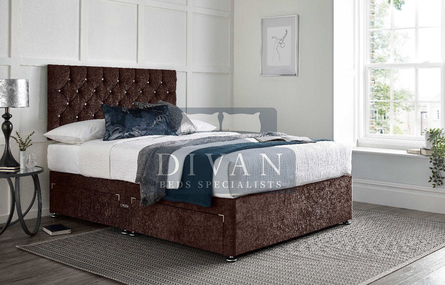 FLORIDA DIVAN BED WITH HEADBOARD AND MATTRESS DIVAN BED WITH HEADBOARD AND MATTRESS