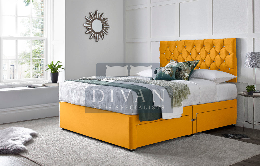 FLORIDA DIVAN BED WITH HEADBOARD AND MATTRESS