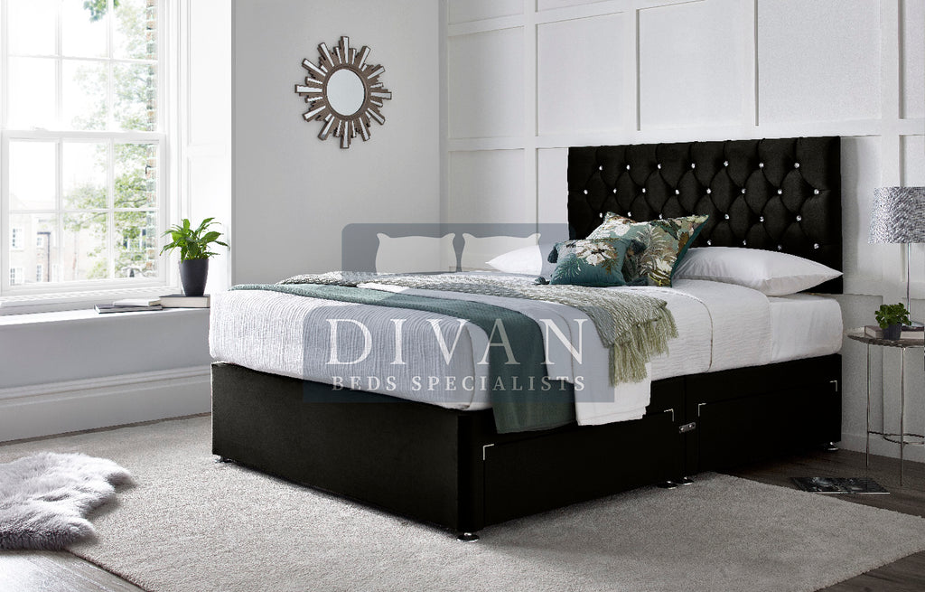 FLORIDA DIVAN BED WITH HEADBOARD AND MATTRESS
