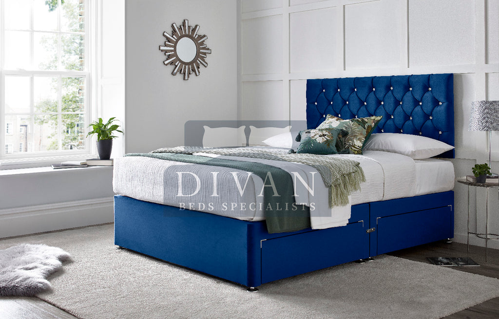 FLORIDA DIVAN BED WITH HEADBOARD AND MATTRESS
