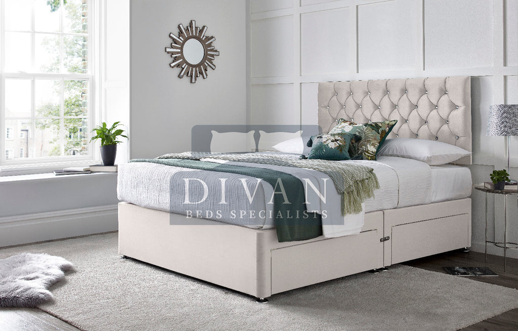 FLORIDA DIVAN BED WITH HEADBOARD AND MATTRESS