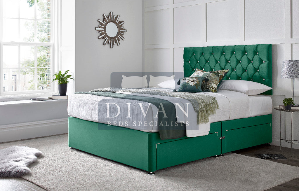 FLORIDA DIVAN BED WITH HEADBOARD AND MATTRESS