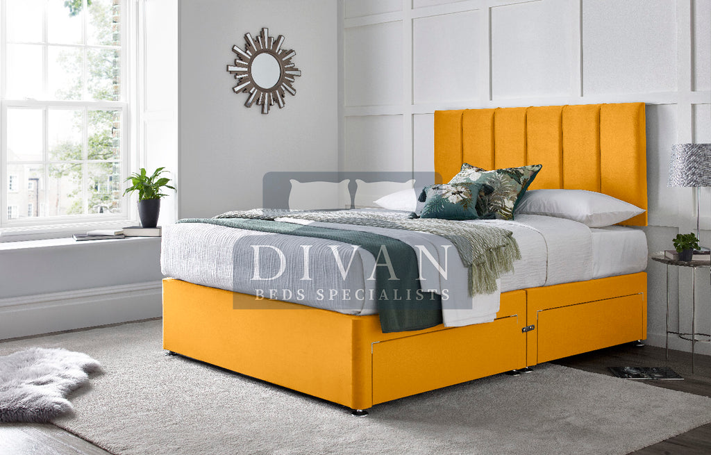 SARA DIVAN BED WITH HEADBOARD AND MATTRESS