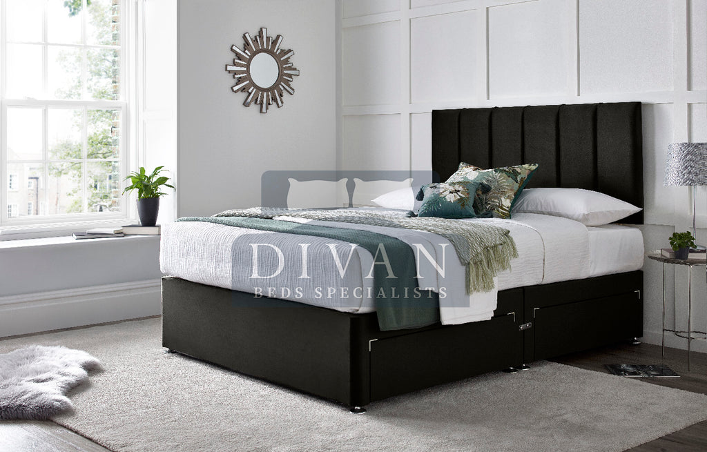 SARA DIVAN BED WITH HEADBOARD AND MATTRESS