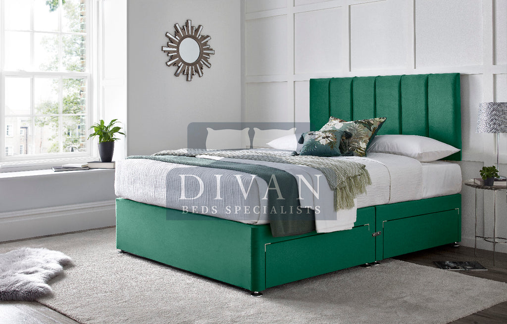 SARA DIVAN BED WITH HEADBOARD AND MATTRESS